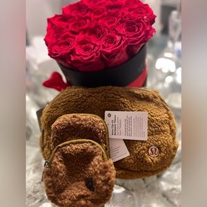 NEW!!! Everywhere Fleece Sherpa Belt Bag Fanny Pack & Nano Clip-on, Set!!!